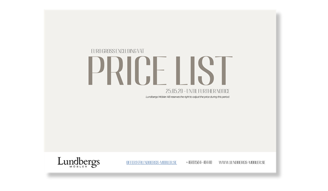 Prislista EUR
