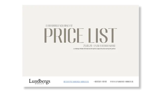 Prislista EUR