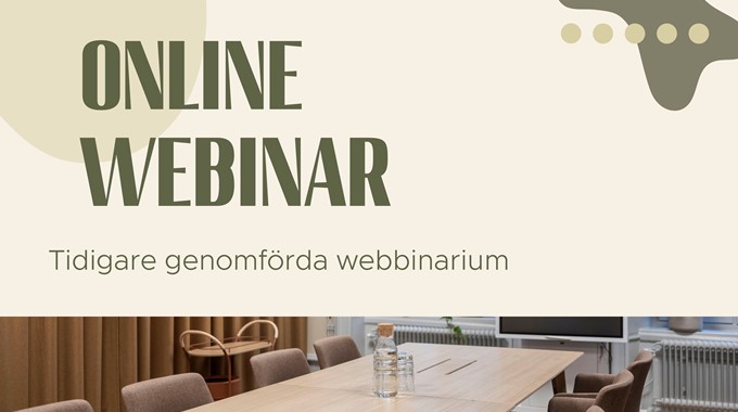 Hösten webbinarium med Lundbergs Möbler