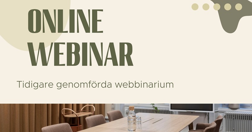 Hösten webbinarium med Lundbergs Möbler