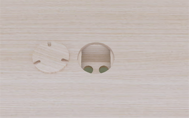 Digital bild rund kabellucka b