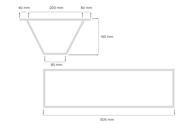 Mått Stor kabellåda (1)