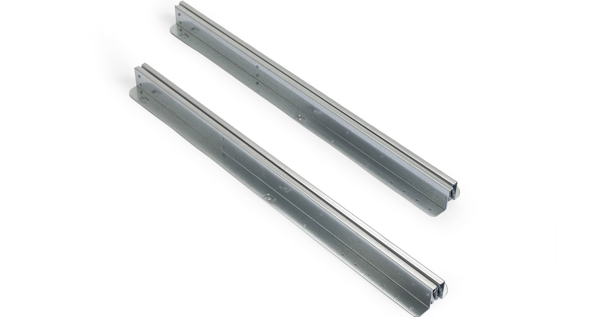 Practical extension rails for divided tabletop | Lundbergs Möbler®