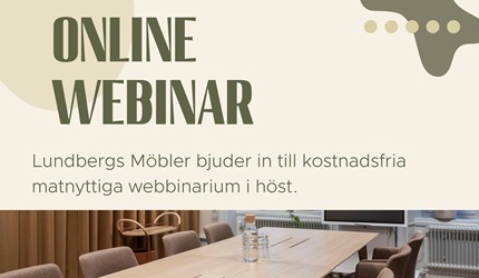 Hösten webbinarium med Lundbergs Möbler rubrikbild