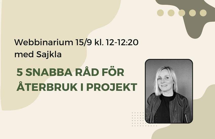 5 snabba råd för återbruk i projekt webb