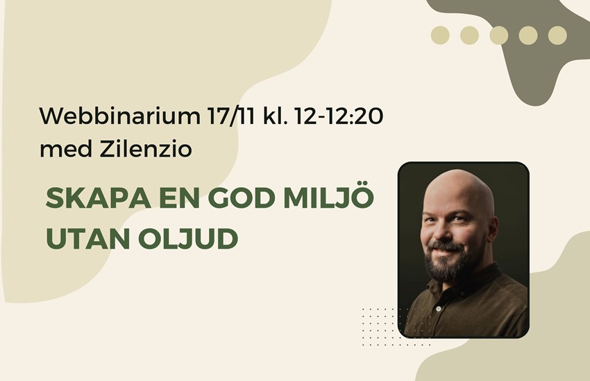 skapa en god miljö utan oljud webb